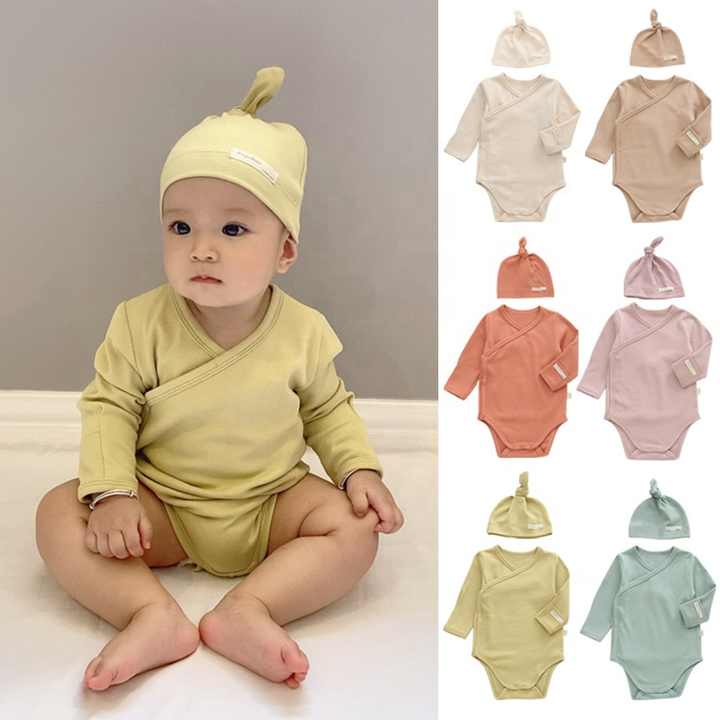 Thick Cotton Newborn Bodysuit for Spring & Autumn