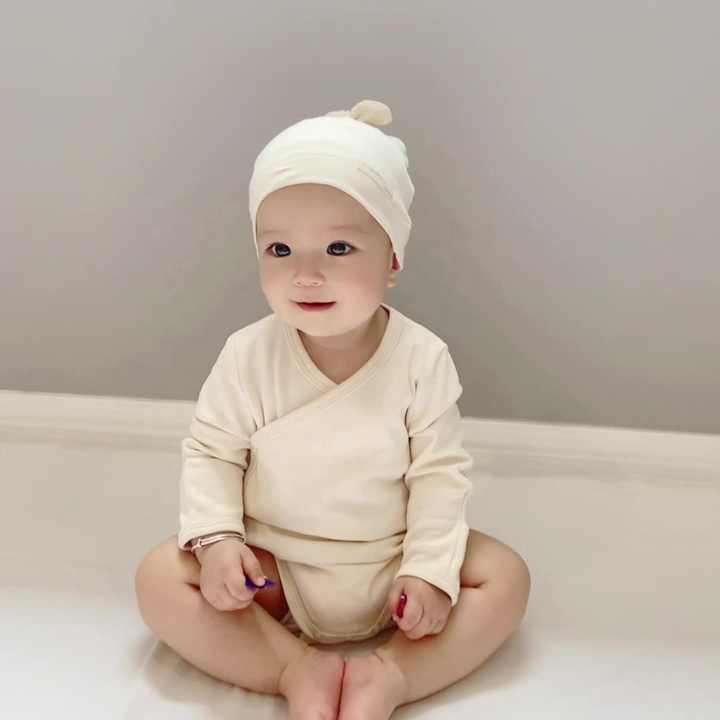 Thick Cotton Newborn Bodysuit for Spring & Autumn